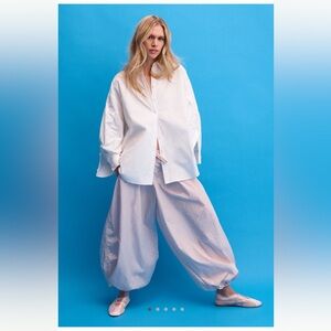 Maeve Long-Sleeve Oversized Buttondown Shirt NWT